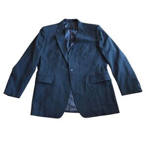 Vintage givenchy for chequers mens black striped wool blazer fits Sz 42
